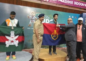J&K policeman wins Gold at All India Police Judo Cluster 2025