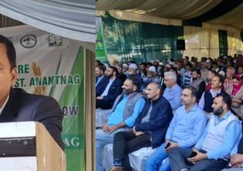 Javid Dar inaugurates Kisan Mela-cum-Exhibition at Khanabal Anantnag