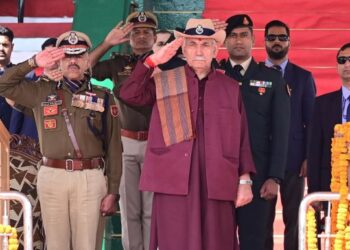 Paying tributes to Police martyrs, LG calls for adopting modern technology to counter ‘fabricated’ narrative