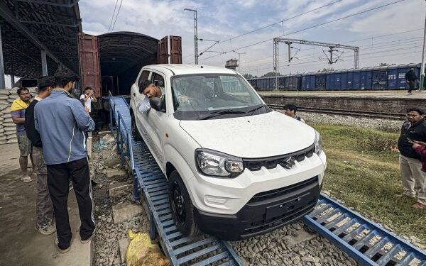 Train to Kashmir brings new cars directly from manufacturing plants to Valley