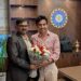 Satish Sharma interacts with BCCI President