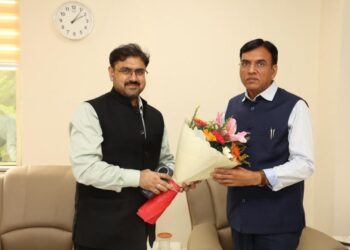 Satish Sharma calls on Union Minister for Youth Affairs & Sports