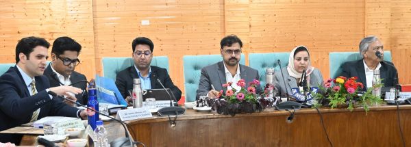 Satish Sharma chairs district review meeting in Kulgam