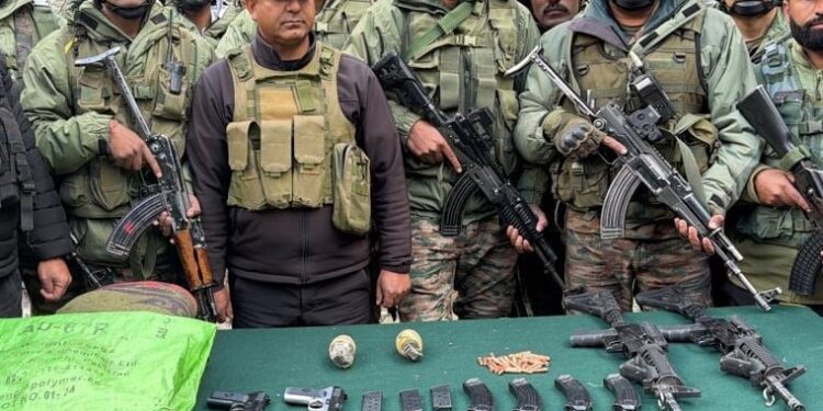 Arms, ammunition recovered near LoC in Kupwara: Police