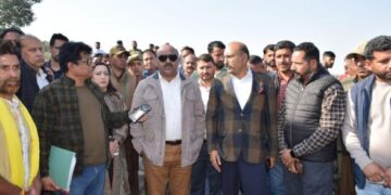 Dy CM inspects work on Rs 119 cr Pargwal Bridge project in Akhnoor