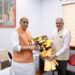 LG Kavinder meets Defence Minister Rajnath Singh in Delhi