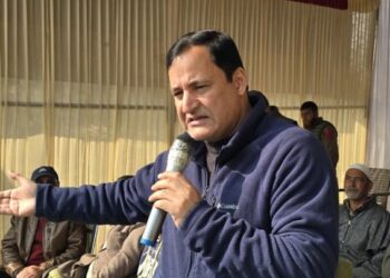 Javid Dar lays foundation stones for various developmental projects across Bla