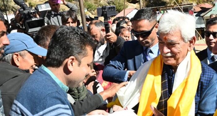 LG lays foundation for ‘smart houses’ for cloudburst-affected families in Kishtwar