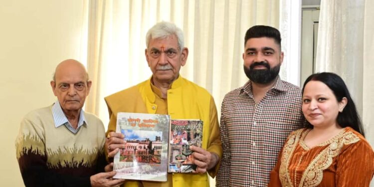 LG Sinha meets MLA, receives Dogri books