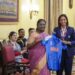 President Murmu lauds world champion women’s team; presented with signed jersey