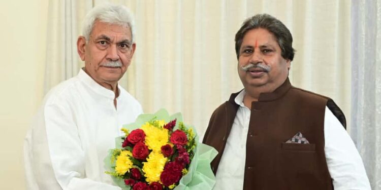 Several delegations call on LG Manoj Sinha in Jammu