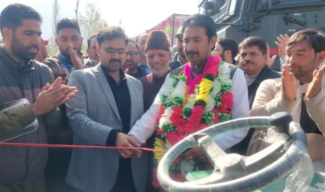 Sharma lays foundation stone for upgradation of playfield at Dooru Verinag