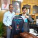 Satish Sharma unveils official Jersey for 3rd edition of Jammu Midnight Marathon