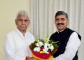Jugal Kishore Sharma, LoP Sunil Sharma call on LG
