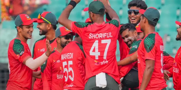 Tanzid’s record catches and unbeaten 55 lead Bangladesh to T20 series win over Ireland