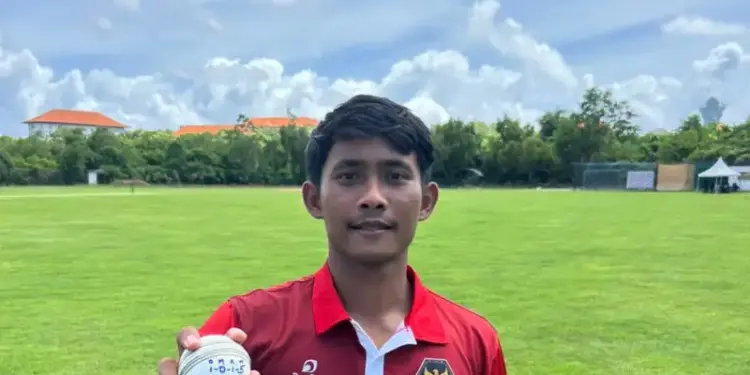 Indonesia’s Gede Priandana claims five wickets in an over to set T20I record