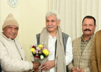 Delegations, industry representatives and social Leaders call on LG Sinha