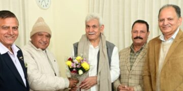 Delegations, industry representatives and social Leaders call on LG Sinha