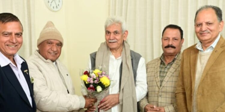 Delegations, industry representatives and social Leaders call on LG Sinha