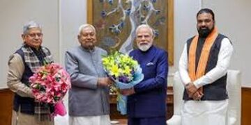 Bihar CM Nitish Kumar, his deputy call on PM, Shah
