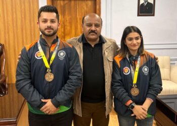 Deputy CM felicitates Rollball World Cup gold medallists