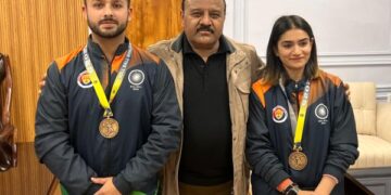 Deputy CM felicitates Rollball World Cup gold medallists