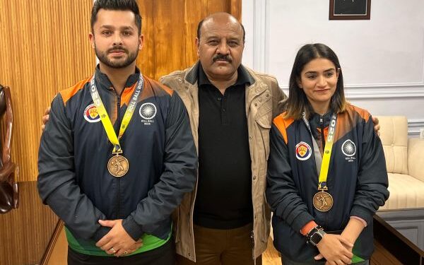 Deputy CM felicitates Rollball World Cup gold medallists