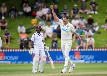 New Zealand beats West Indies by 9 wickets in the 2nd test; leads the series 1-0