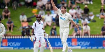 New Zealand beats West Indies by 9 wickets in the 2nd test; leads the series 1-0