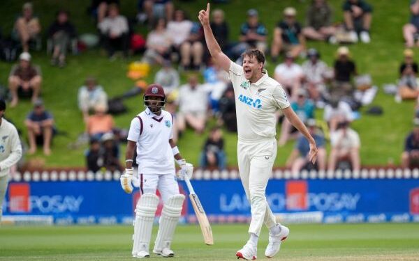 New Zealand beats West Indies by 9 wickets in the 2nd test; leads the series 1-0