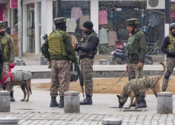 Security exercise held around vital installations in Srinagar