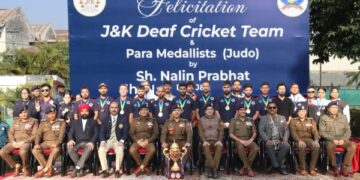 J&K Police felicitates Deaf Cricket Team & Para Judo Medallists