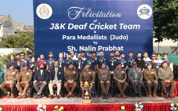 J&K Police felicitates Deaf Cricket Team & Para Judo Medallists
