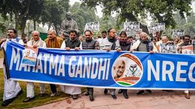 G RAM G bill: Opposition’s protest march in Parliament complex, Kharge vows to take fight to streets