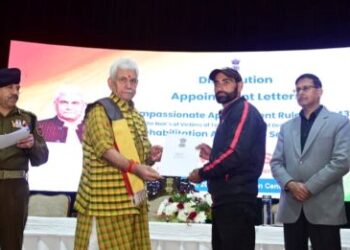 LG hands over job letters to 41 NoKs of victims of terrorism of Jammu division