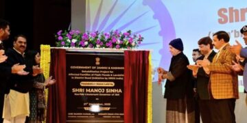 LG lays foundation stone for construction of 320 houses for flood-hit families in Reasi