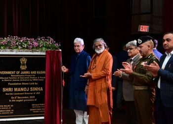 LG turns home maker, lays foundations for 350 houses damaged in natural calamities and Operation Sindoor in Jammu district