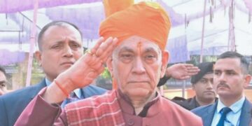 LG Sinha inaugurates Netaji flag point in Jammu