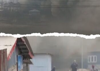 Stone quarry collapse at Drangbal blankets Baramulla localities in Dust