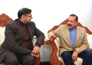 Satish Sharma meets Union Minister Dr Jitendra Singh