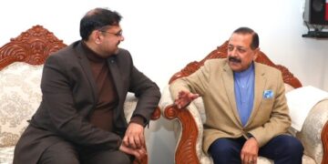 Satish Sharma meets Union Minister Dr Jitendra Singh