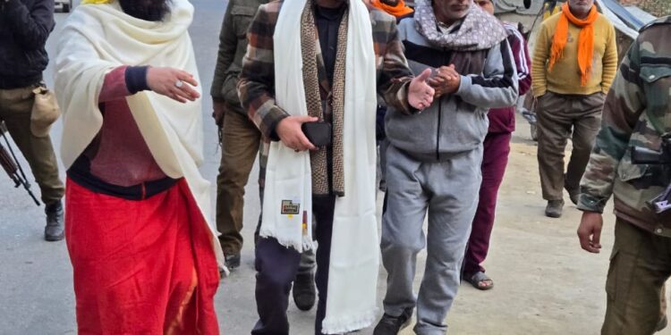 Aijaz Asad inspects RDD works for infrastructure strengthening at Kalidhar Mandir Resai