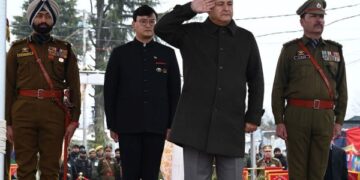 Javid Dar unfurls Tricolour, Baramulla celebrates 77th Republic Day with grandeur