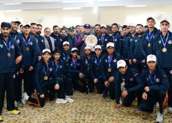 CM Omar Abdullah felicitates victorious J&K under-16 cricket team for historic Vijay Merchant Trophy win