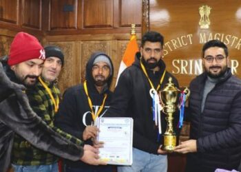 DC Srinagar felicitates J&K Deaf Cricket Team for wining “IDCA 4th Test National Cricket Championship”