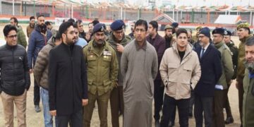 Div Com inspects preparations for Republic Day celebrations at Bakshi Stadium