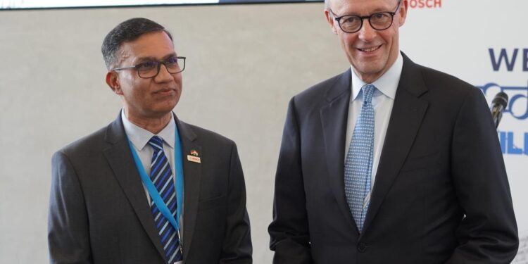 German Chancellor Friedrich Merz visits Bosch campus in Bengaluru