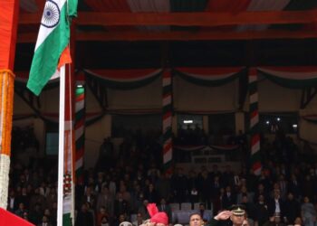 Lt Governor Manoj Sinha unfurls National Flag at Republic Day function