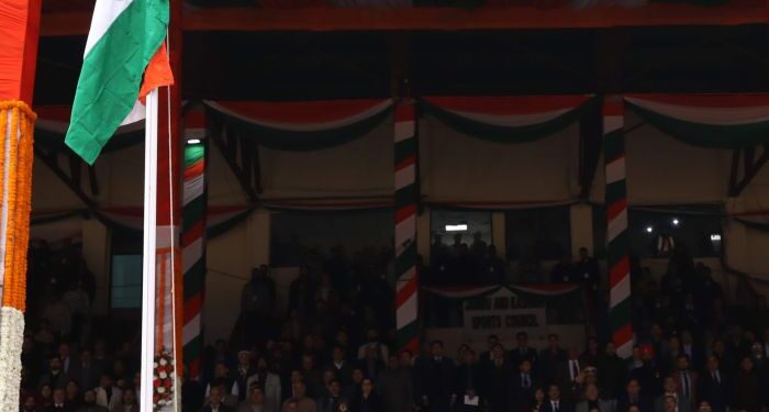 Lt Governor Manoj Sinha unfurls National Flag at Republic Day function