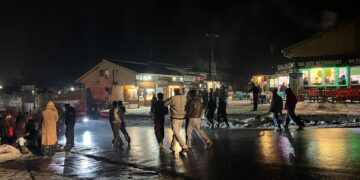 Fresh snowfall ushers in New Year at Kashmir tourist hotspots